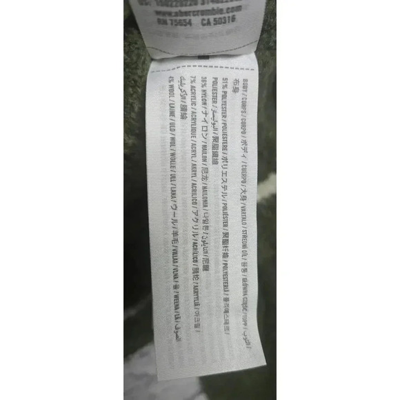 Abercrombie and Fitch wool blend button down cardigan sweater green small. - Picture 9 of 10